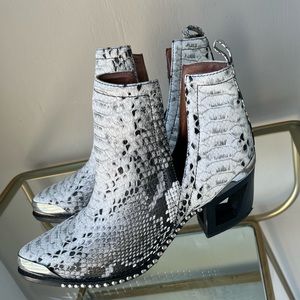Jeffrey Campbell Studded Snake Boots